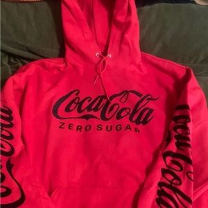 I’m selling a very nice and comfortable Coca-Cola Zero red hoodie